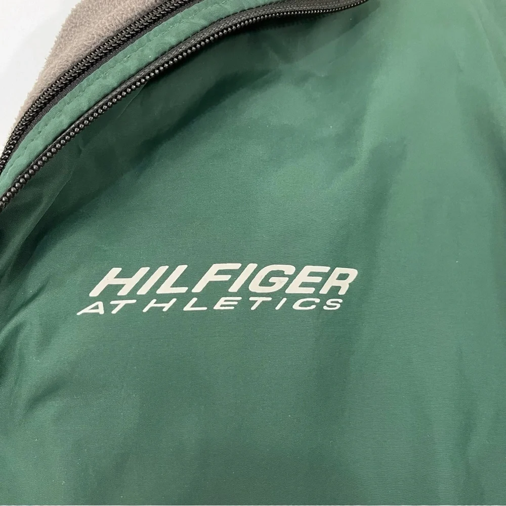 Tommy Hilfiger Athletics Green Zipper Lined Windbreaker Jacket